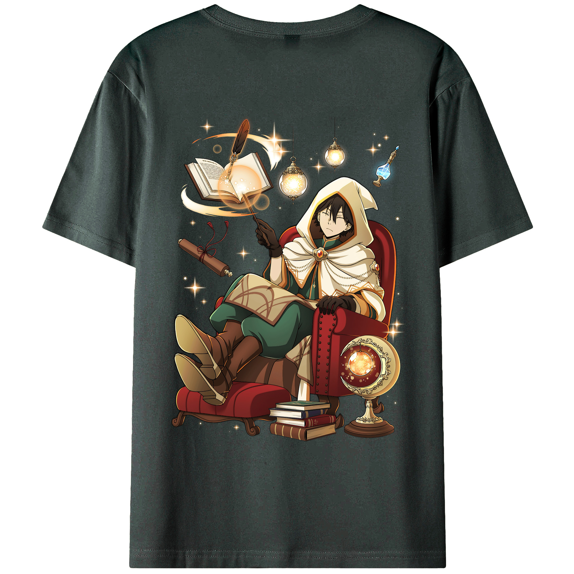 （画像用） 文豪ストレイドッグス Bungo Stray Dogs 綿100％ メンズ半袖Tシャツ（バックプリント） 通気性